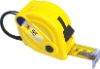 JB24-Plastic case measuring tape with three stop button