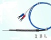 K type thermocouple probe with blue teflon wire