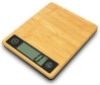 KL-8006B bamboo platform digital kitchen food weighing scale