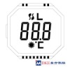 LCD display for temperature controller