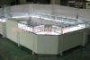 LED jewellery display kiosk counter,jewellery store showcase design