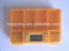 Large 4 compartments Multi-Alarm pills reminder box, 4 daily alrams pill box timer with 4 compartments