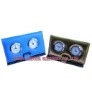 Leather Weather Station Clock,Hygrometer Clock SC8095