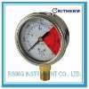 Liquid fillable pressure gauge