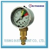 Liquid filled mining pressure gauge