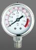 Liquid filled pressure gauge