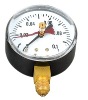 Low pressure gauge with red indicator pointer