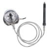 Melt pressure gauge with electric contact