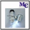 Mini 45X Jeweler Loupe Magnifying Glass Microscope LED