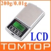Mini Pocket Digital Scale 200g x 0.01g Six Units Weighing Scale