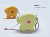 Mini animal keychain measuring tape