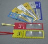 Mini bookmark pvc magnifier card with ruler