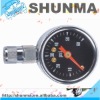 Mini tire pressure gauge 0-60psi magnetic on stem, deluxe dial gauge, 1.5" gauge with strsight chuck, SMT4268F