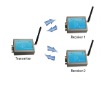 Multi channel wireless system one transmitter to two receivers