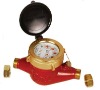 Multi jet dry type hot water meter