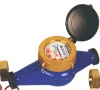 Multi jet half liquid-sealed water meter