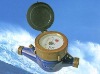 Multi-jet vane wheel dry-dial water meter
