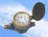 Multi-jet vane wheel dry-dial water meter