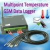 Multipoint Temperature Sensors GSM Data Logger