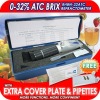 NEW 0-32% ATC Brix Refractometer wine Fruit Juice Sugar