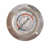Naite Stainless steel Refrigeration Gauge with flange