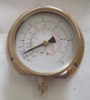 Naite refrigeration pressure gauge with back flange