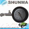 New 1.5" 360 deg rotating bike tire air pressure gauges, dial gauge, with rubber casing and pressing button, SMT4271