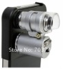 New 60x ZOOM Cellphone Mobile Phone Microscope Micro Lens for Apple Iphone 4 4S UV + LED