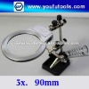New style 90mm bifocal lens LED helping hand magnifier