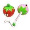 Novelty Strawberry Shape Tape Measure Mascot Keychain Keyring