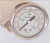 Oil filled pressure gauge with U-clamp