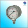 PSI/BAR Bottom Connection All Stainless Steel Dry Pressure Gauge