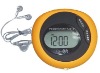 Pedometer with FM Radio