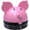 Pig shape mechanical countdown timer