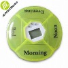 Pill Reminder with LED Backlight for Digital Timer and Four Programmable Alarms