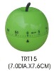 Plastic apple shape kitchen mechanical timer (dial timer)