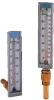 Plastic case v shaped industrial thermometer