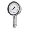 Platen pressure type antivibration pressure gauge