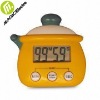 Pot Shape Digital Countdown Timer with Clip and Magnet, Ideal for Promotions