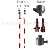 Prism Pole for Total Station w/adaptor (P5-1 P5-2)