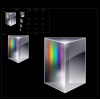 Prism reflector-optical glass materia