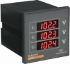 Programmable three phase voltmeter PZ96-AV3