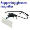 Protable Supporting Magnifying Glass with LED Lamp