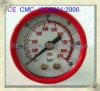 Red plastic general service gauges