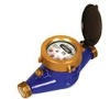 Rotary vane wheel liquid sealed water meter