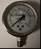 SS 63mm liquid filled Safety glass pressure gauge