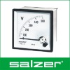 Salzer Brand Analog AC Voltmeter Panel Meter