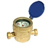 Single jet wet type water meter