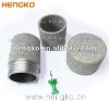 Sintered filter cover for sensor