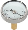 Small dial water pipe thermometer